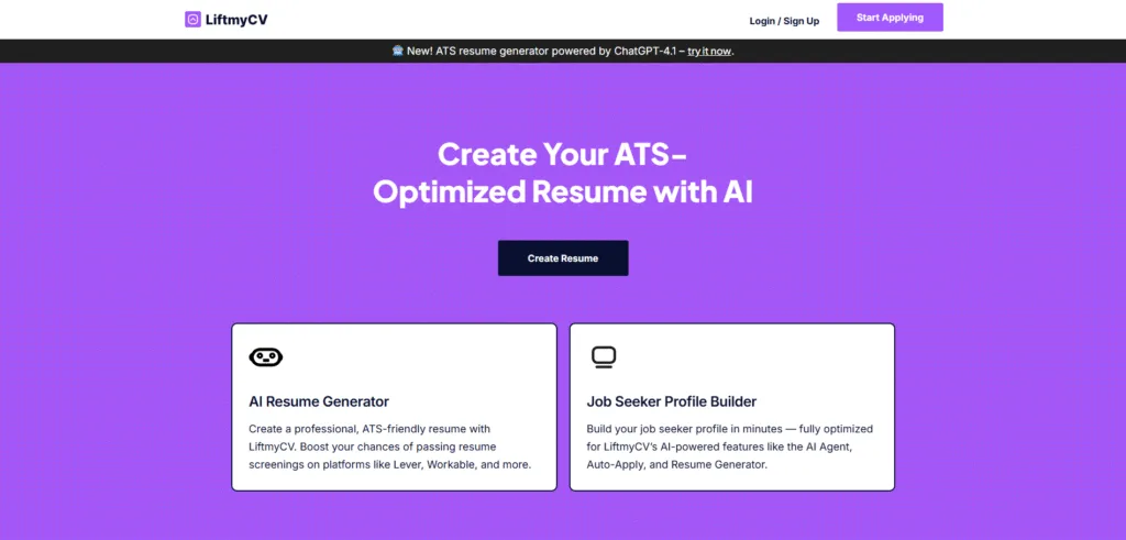 LiftmyCV AI.