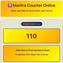 Mantra Counter Online app.