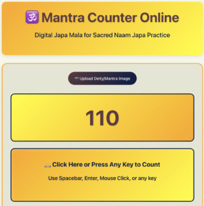 Mantra Counter Online app.
