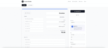 Invoice Studio.