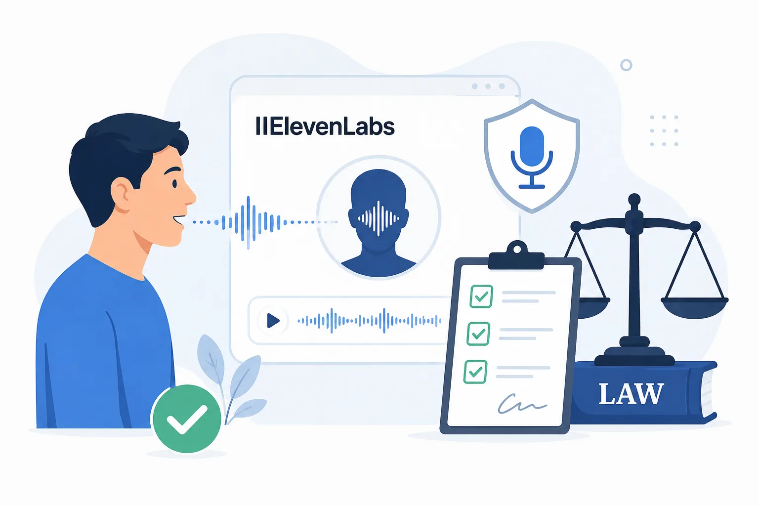 How to use ElevenLabs voice cloning legally