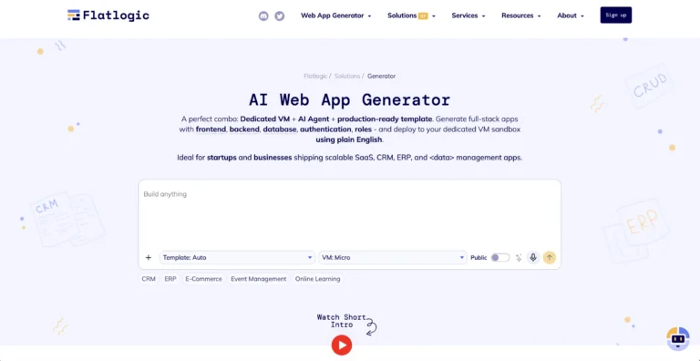 Flatlogic - AI Web Application Generator