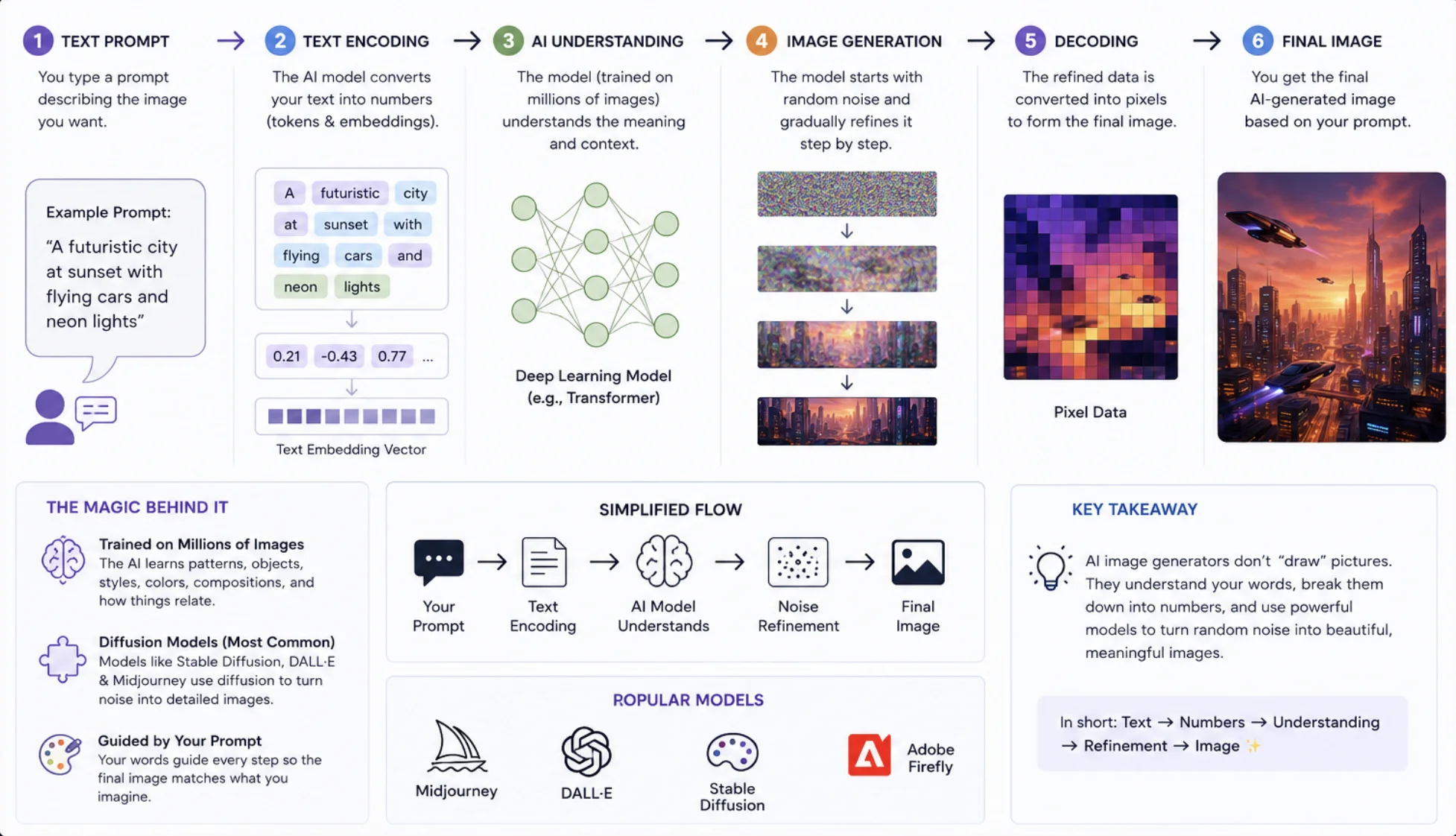 Illustrates: How AI Image Generators Actually Work