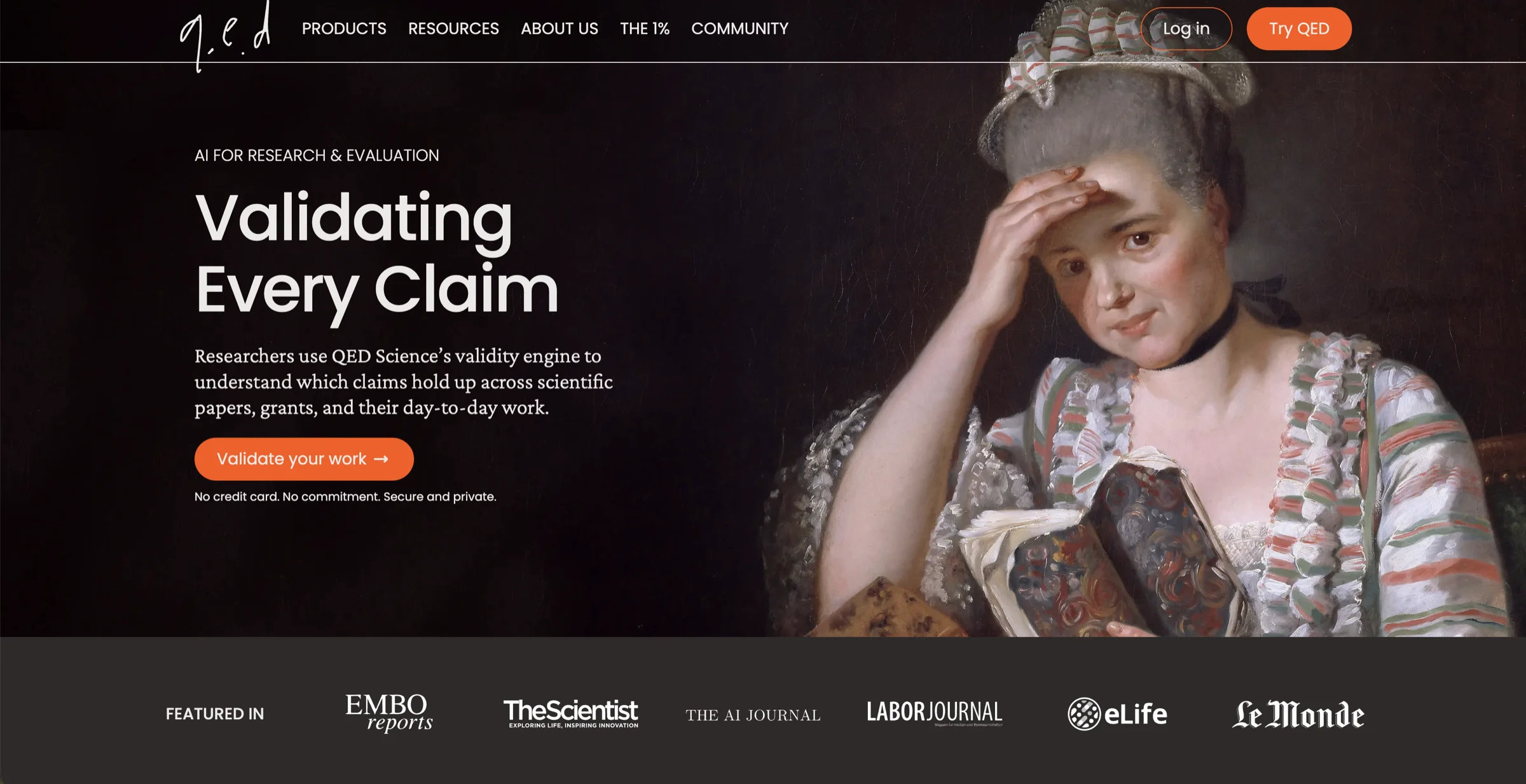 QED Science is the best AI tool for validating scientific claims
