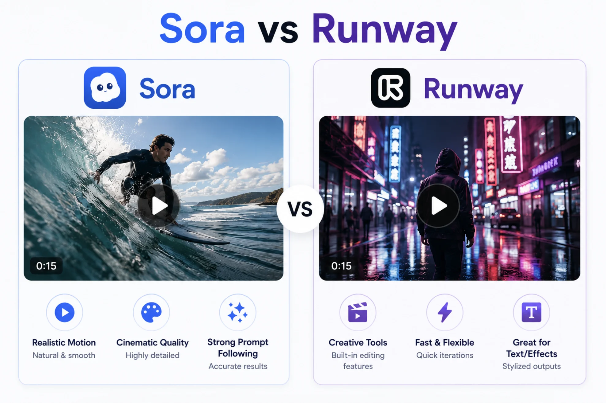 Sora vs Runway