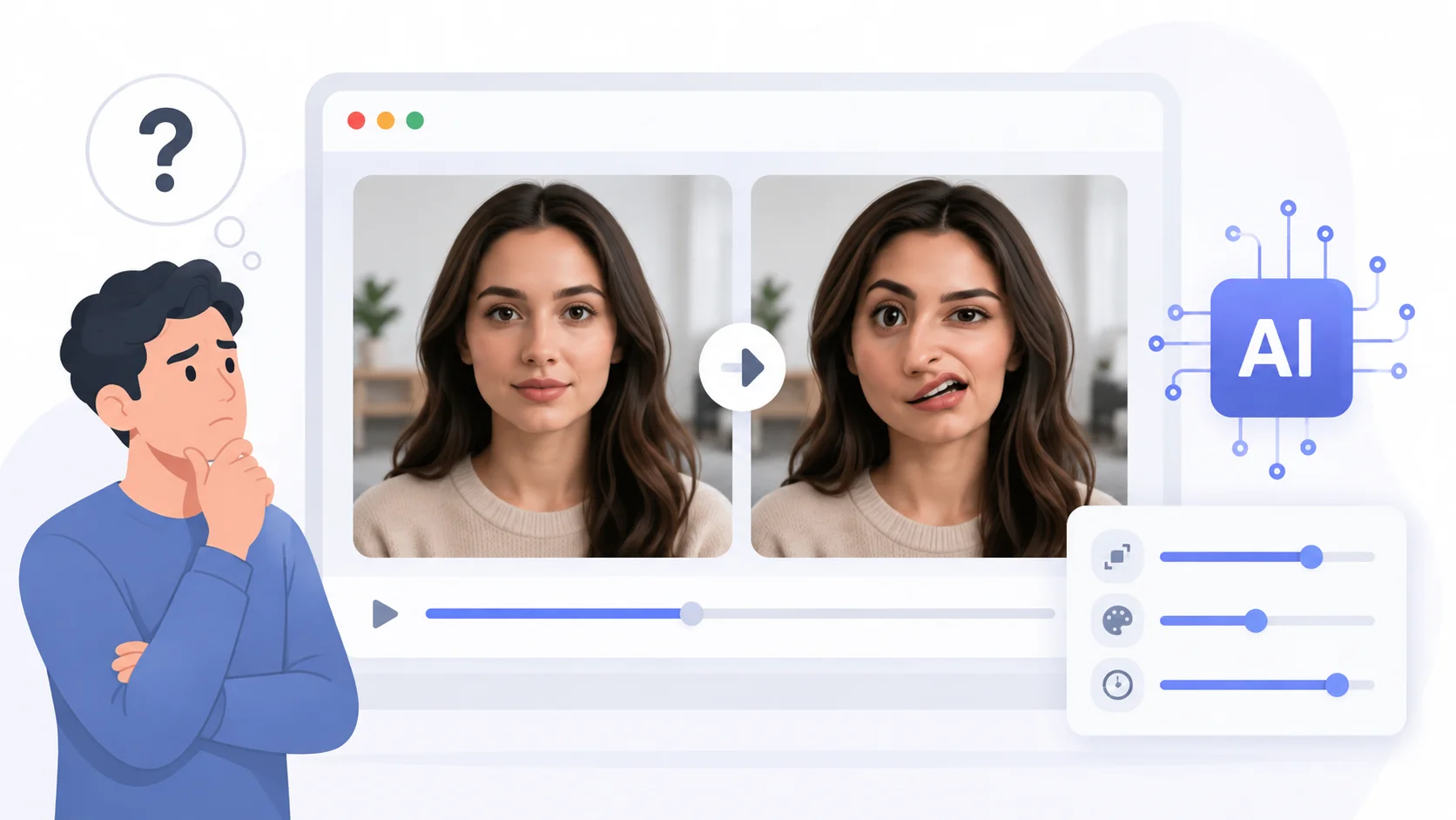 Why is my AI video generator distorting faces