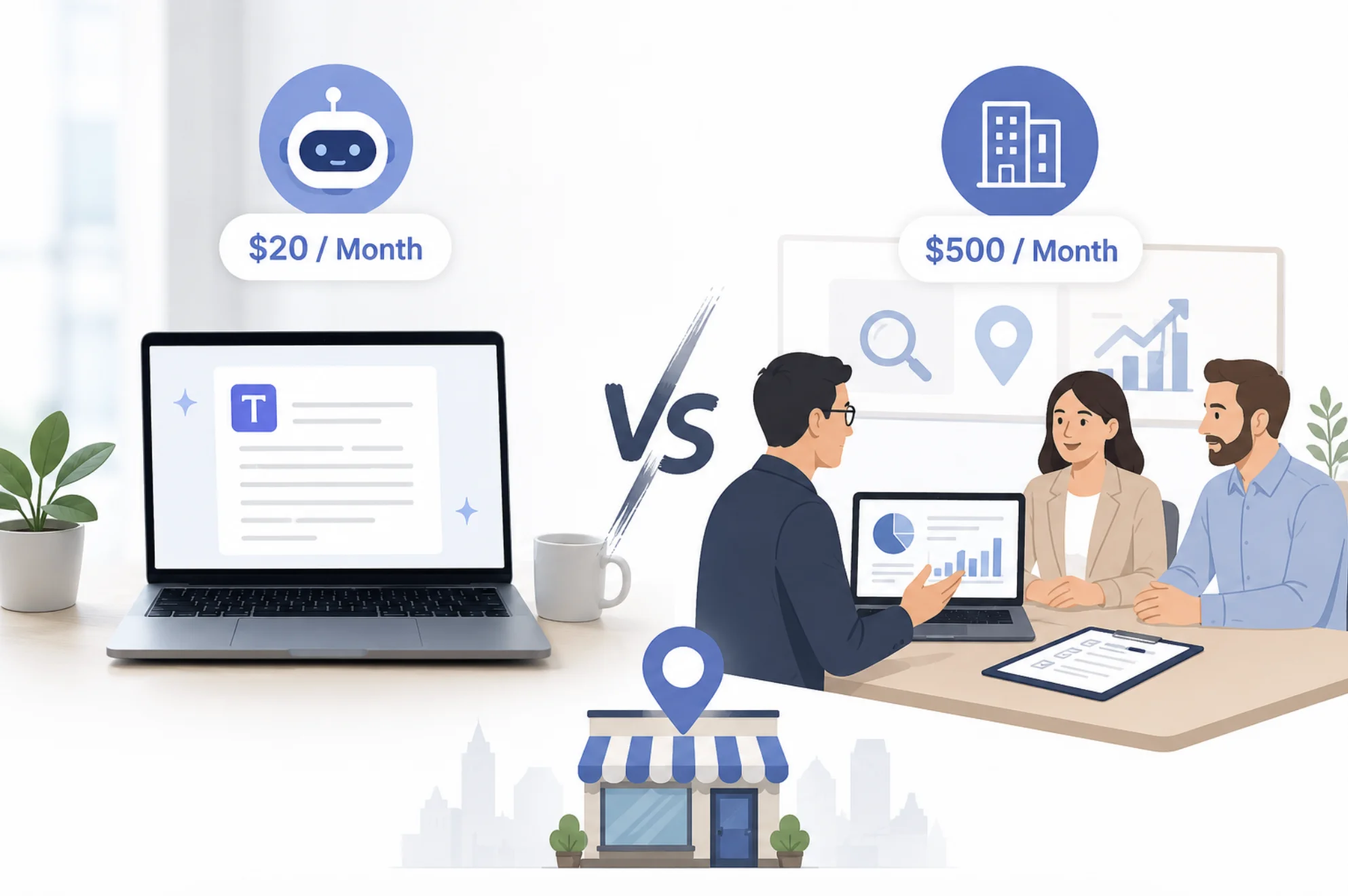 AI Writer vs SEO Agency