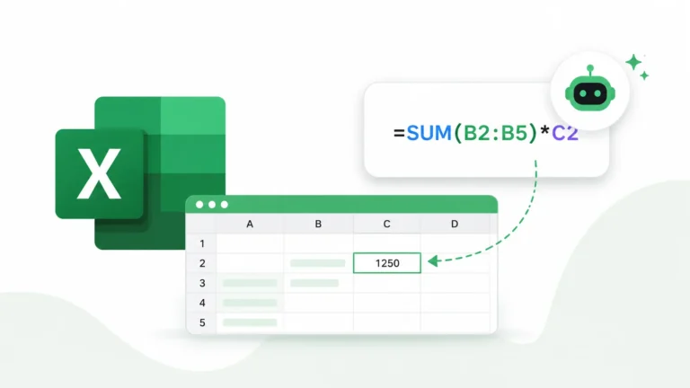 Generate Excel Formulas Automatically With AI