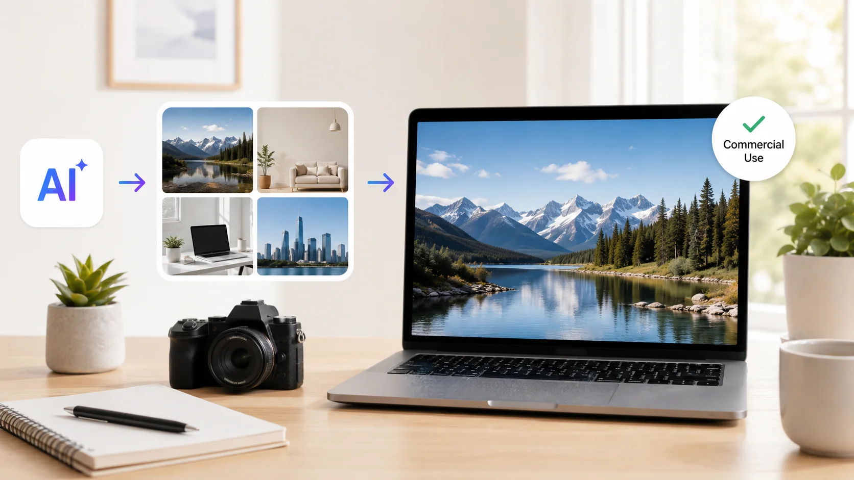 Generate Stock Photos With AI for Commercial Use
