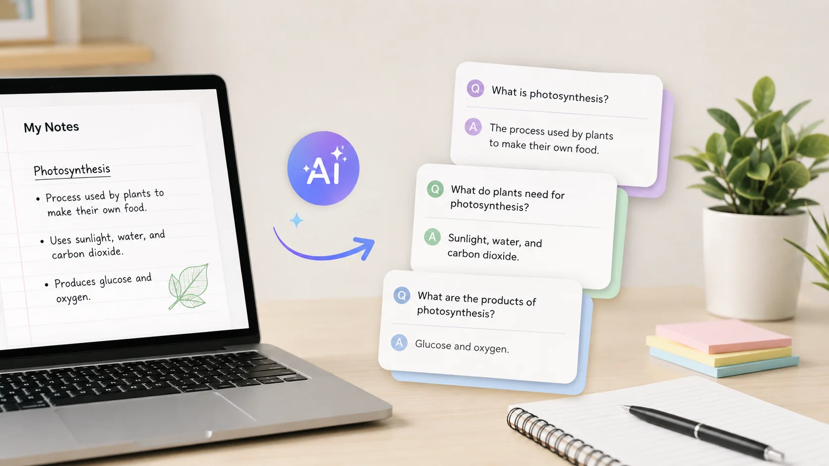 How to Create Flashcards From Notes Using AI