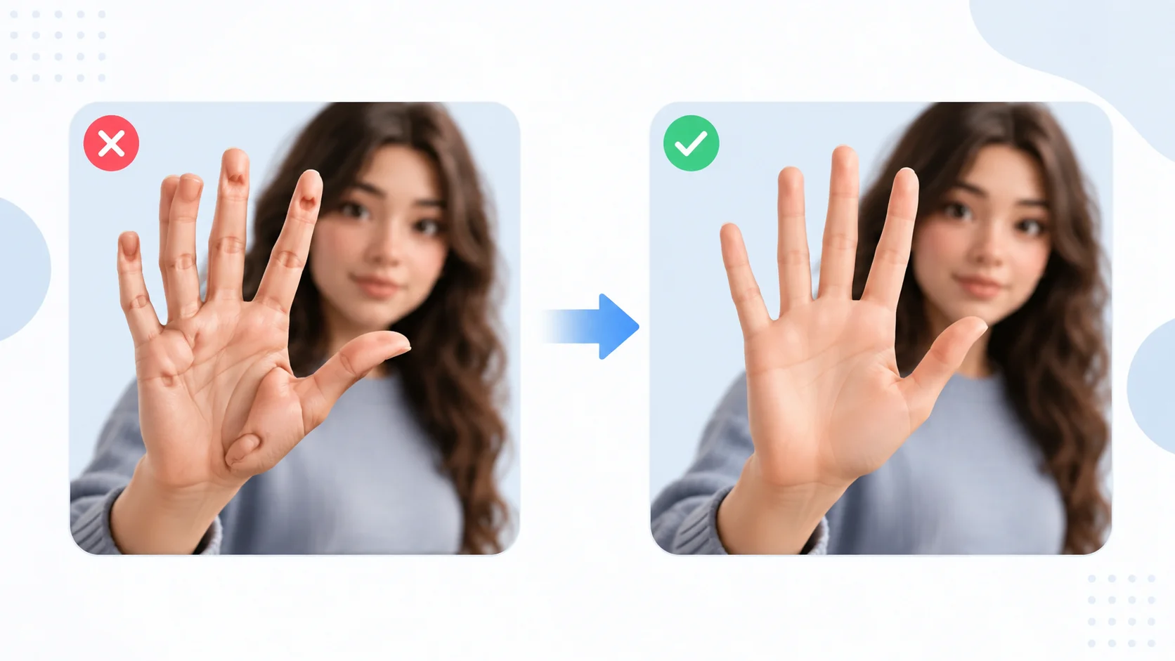 How to fix AI generated hands in images