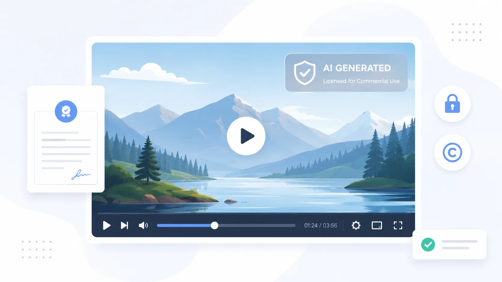 How to remove AI watermark from generated video legally