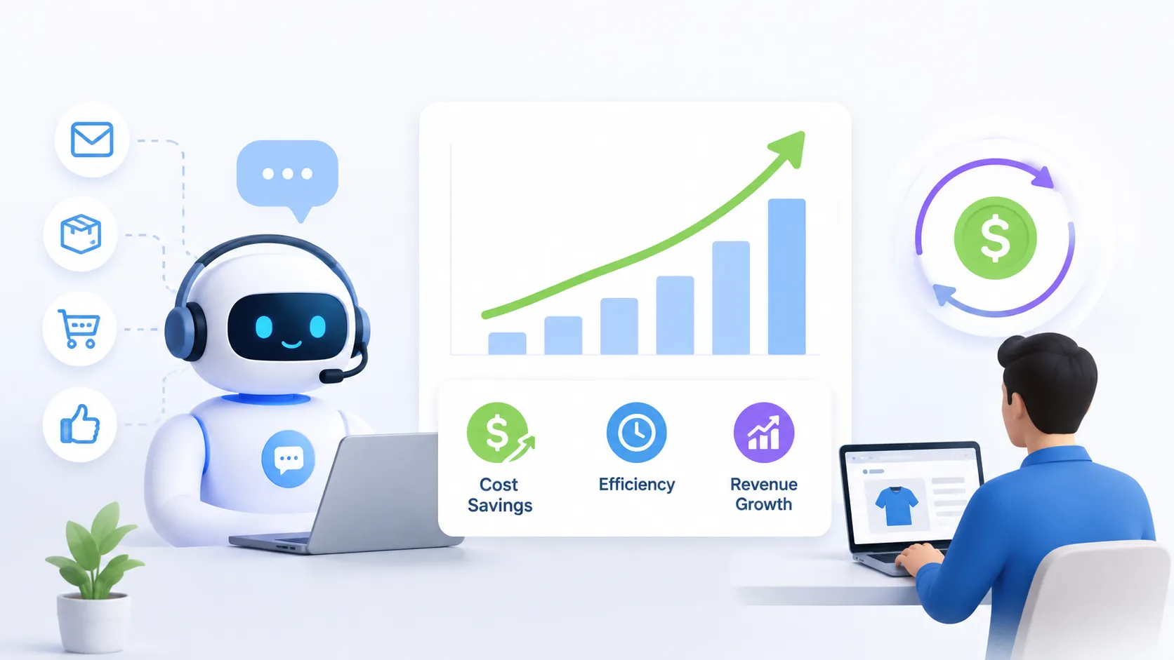 The ROI of AI Customer Support Agents in Mid-Market Ecommerce