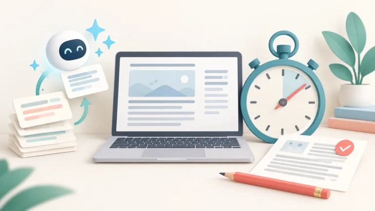 How Much Time Does AI Actually Save When Writing a Blog Post?