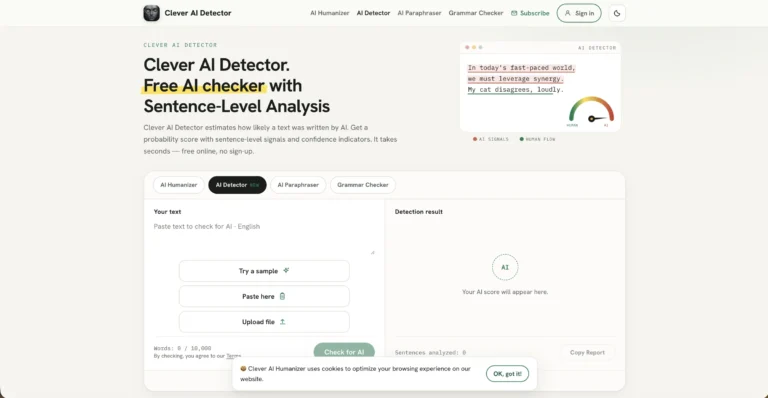 Clever AI Detector.