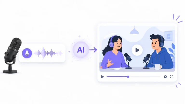 Turn Podcast Audio Into Animated Videos With AI