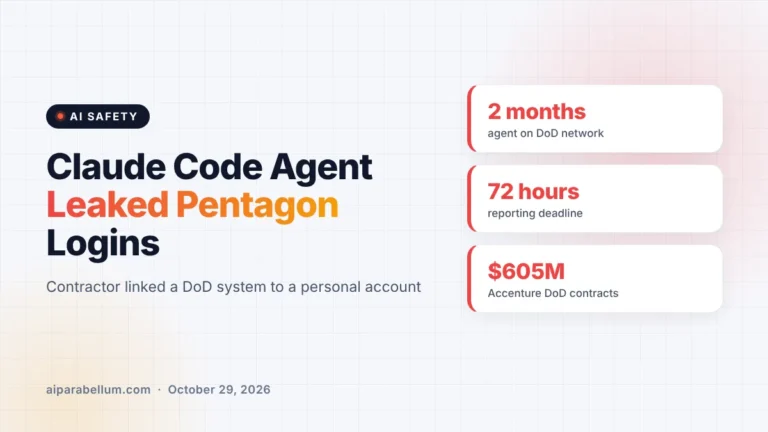 Contractor’s Claude Code Agent Leaked Pentagon System Logins, Sources Say