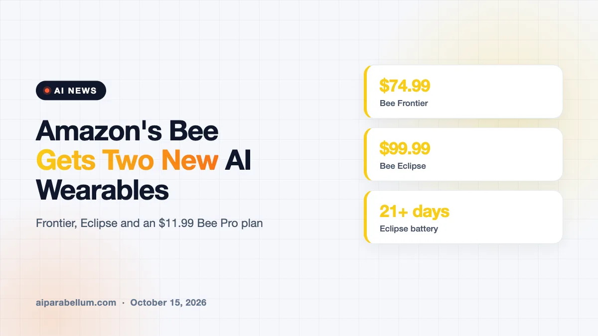 Amazon’s Bee Launches Two New AI Note-Takers and a Pro Plan