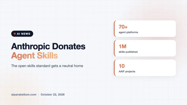 Anthropic Hands Agent Skills to a Neutral Open-Source Home