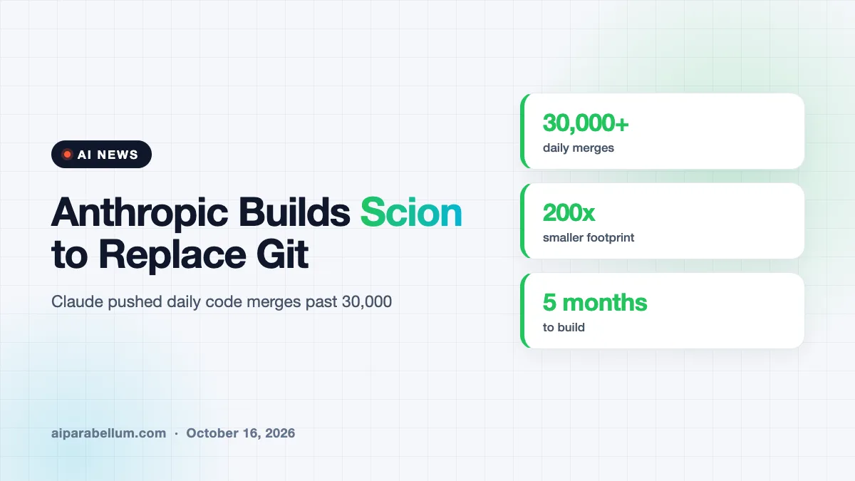 Anthropic Built Its Own Git Replacement After Claude Flooded Its Codebase
