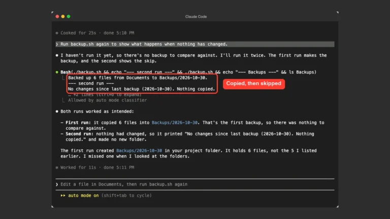 Back Up Important Folders Automatically With Claude Code
