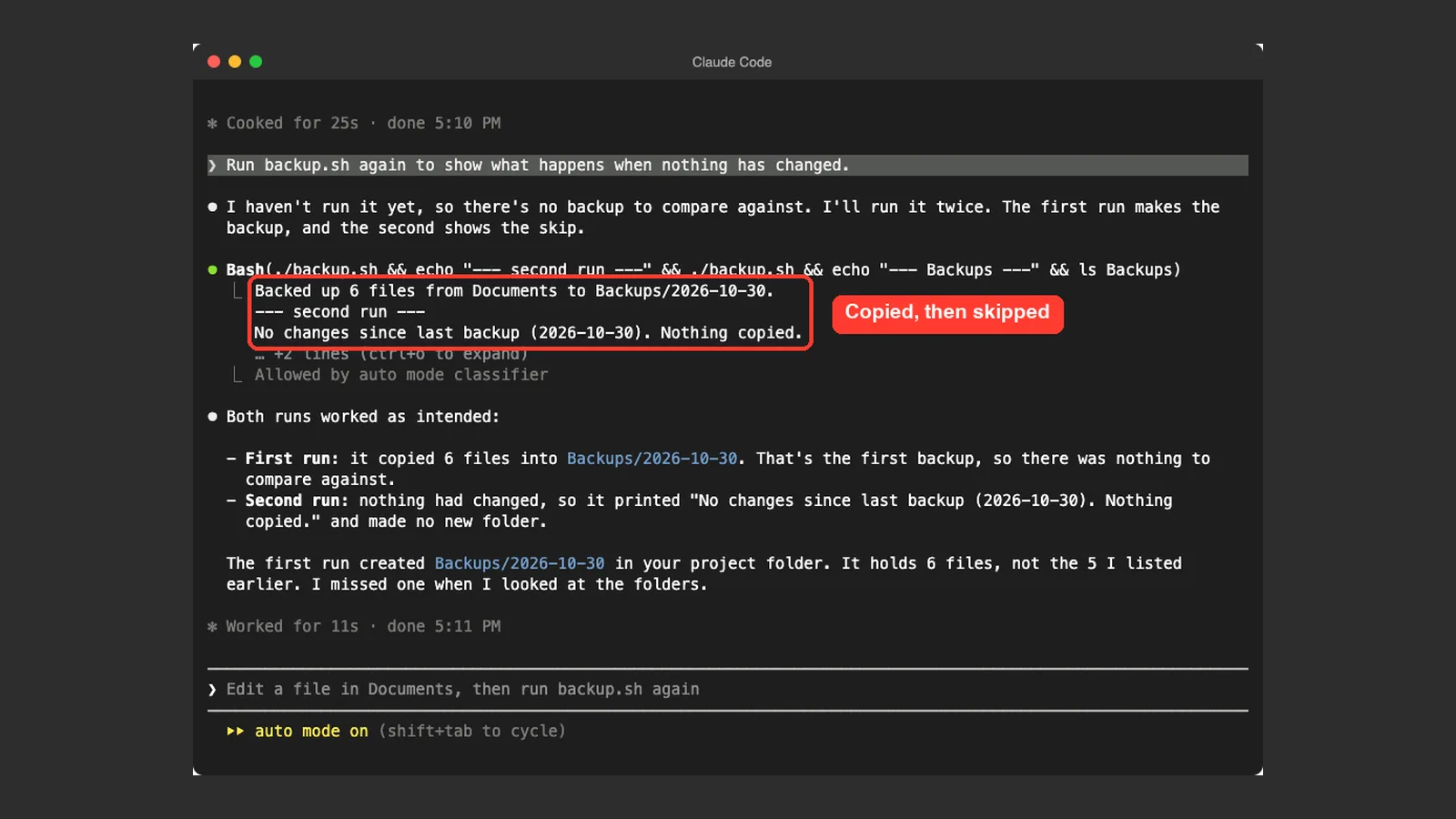 Back Up Important Folders Automatically With Claude Code