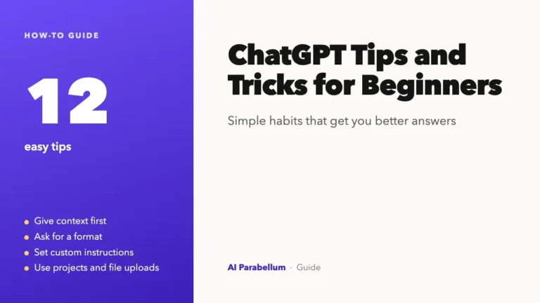 ChatGPT Tips and Tricks for Beginners: 12 Easy Wins