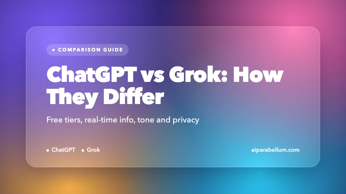 ChatGPT vs Grok: How the Two Assistants Differ