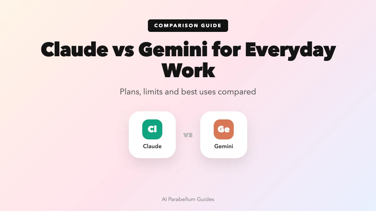 Claude vs Gemini: Which AI Works Better for Everyday Tasks?