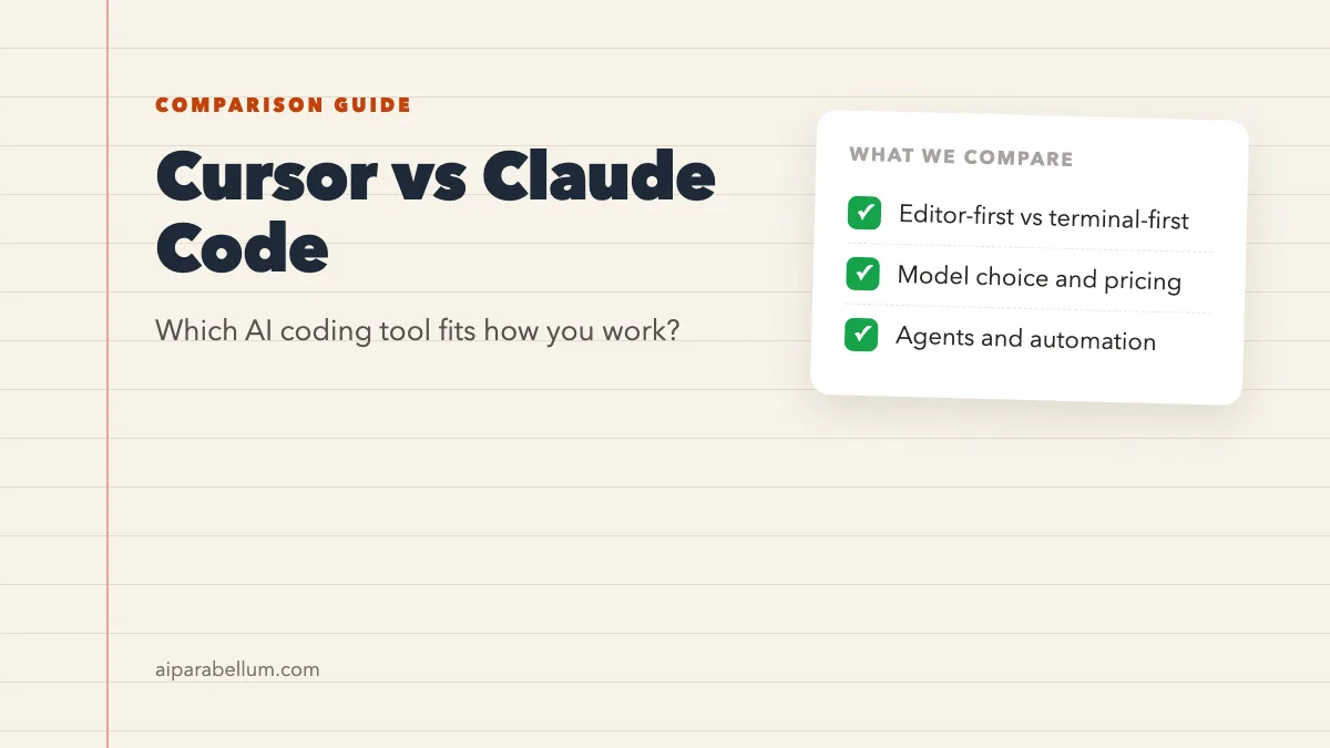 Cursor vs Claude Code: Which AI Coding Tool Fits You?