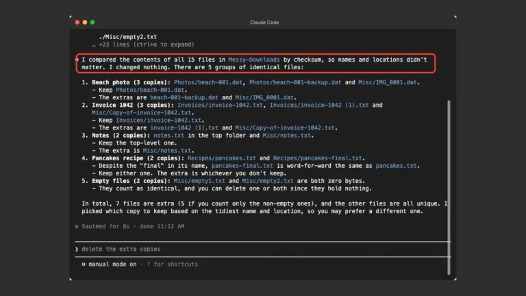 Find Duplicate Files on Your Computer With Claude Code