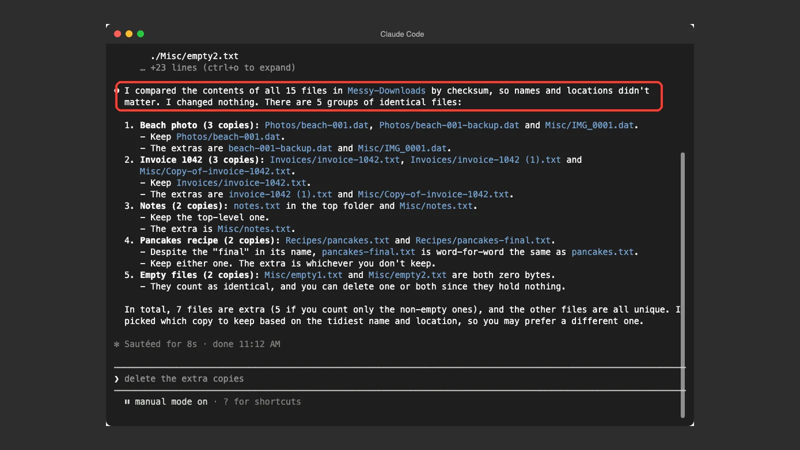 Find Duplicate Files on Your Computer With Claude Code