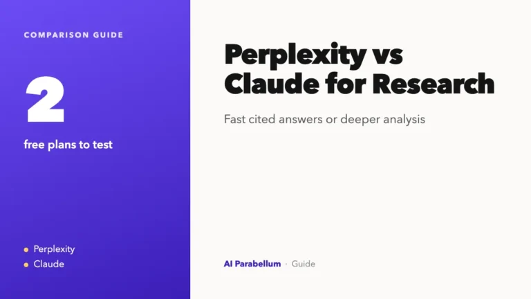 Perplexity vs Claude for Research: Which One Fits You?