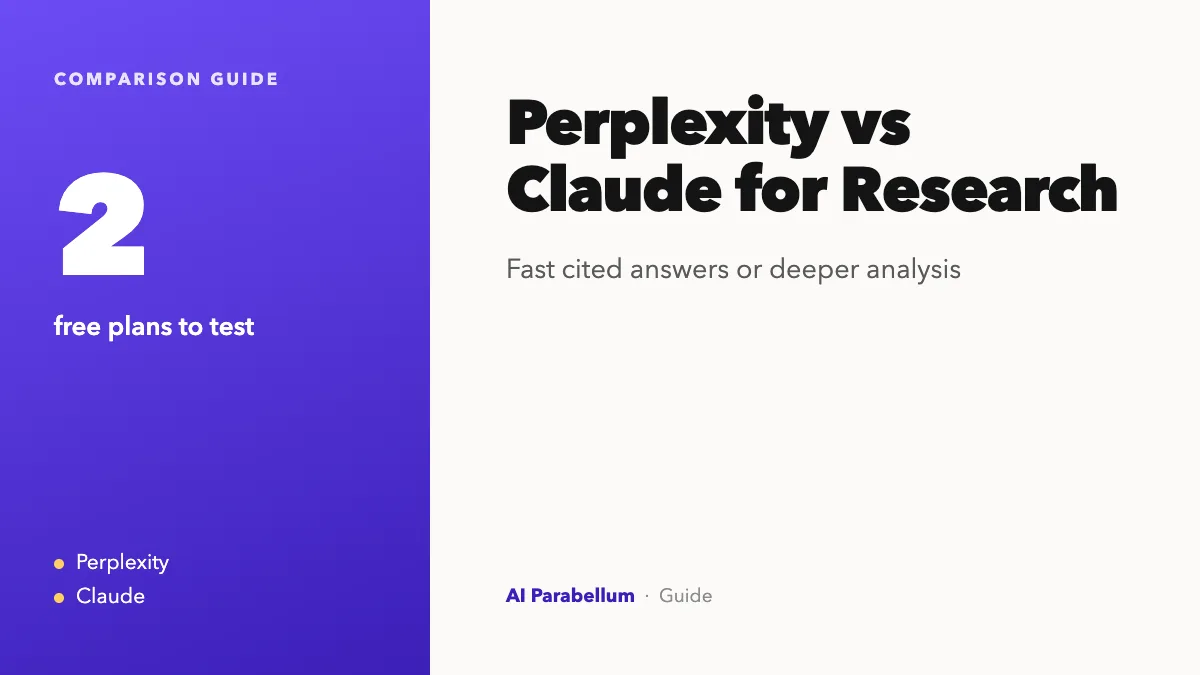Perplexity vs Claude for Research: Which One Fits You?