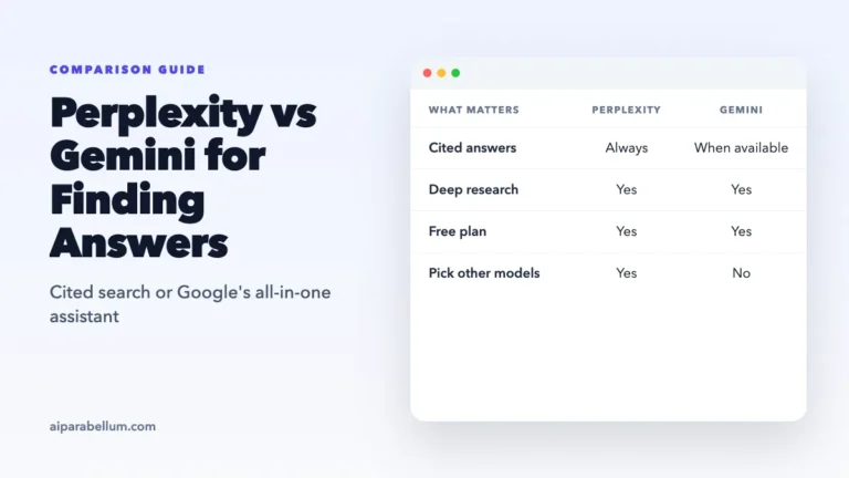 Perplexity vs Gemini: Which Is Better for Finding Answers?