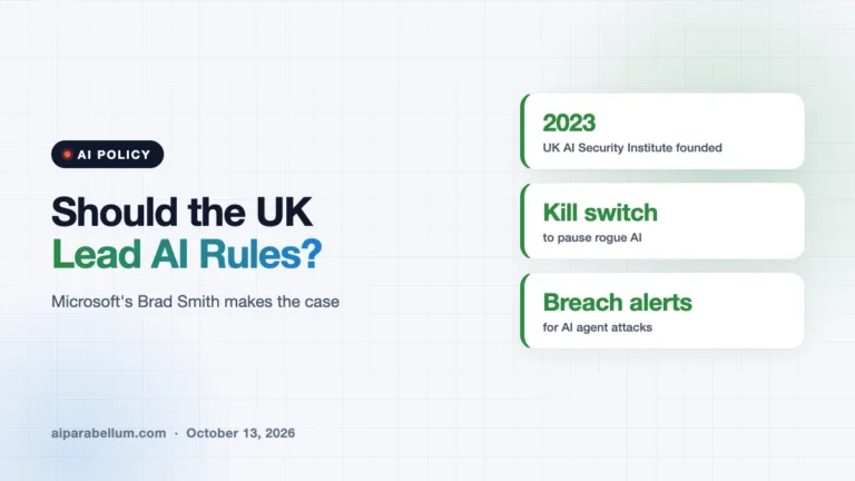 Microsoft's Brad Smith Says the UK Should Lead Global AI Rules