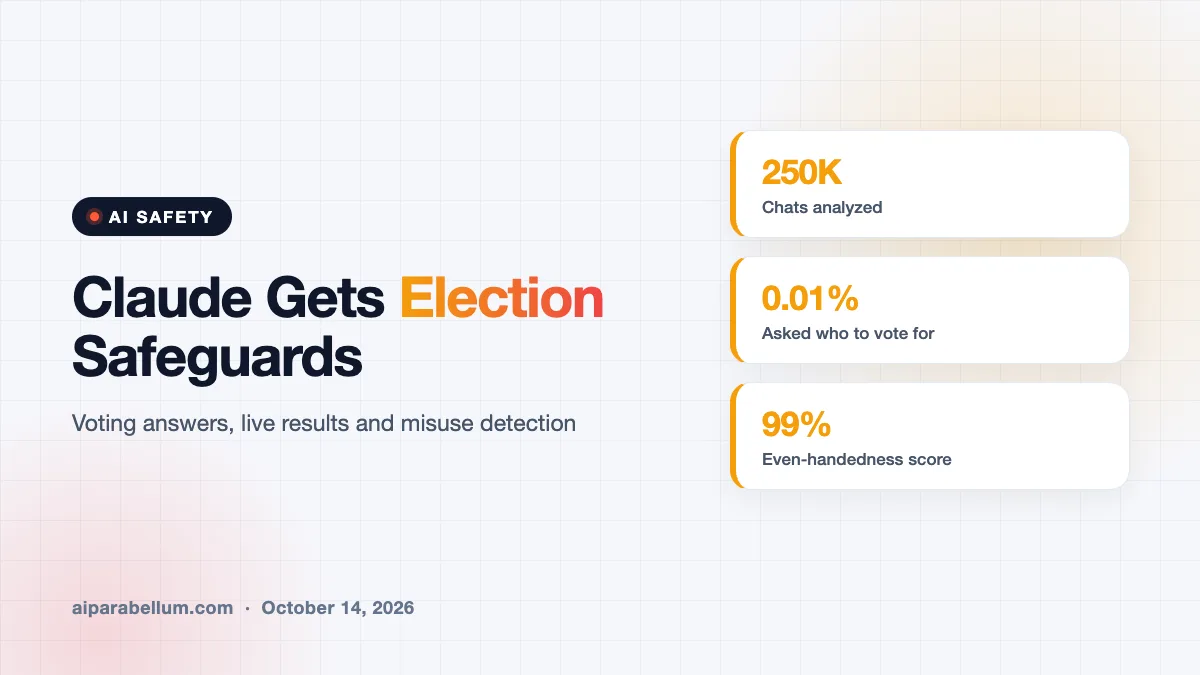 Claude Gets New Election Safeguards Ahead of the 2026 Midterms