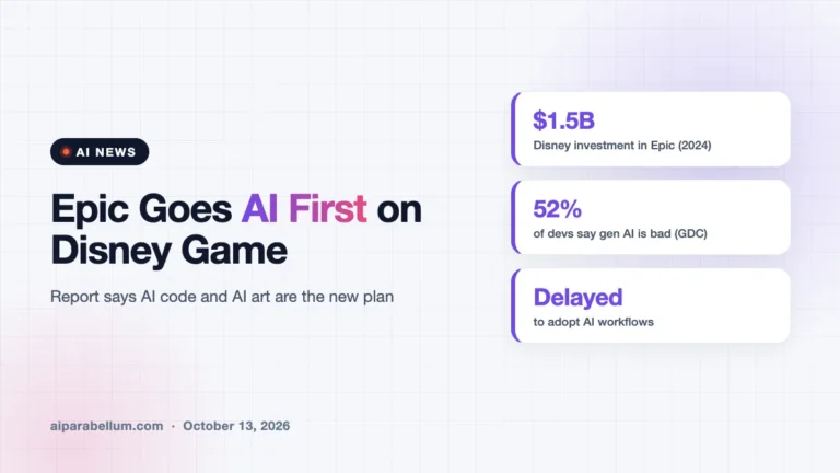 Epic Games Reportedly Rebuilds Its Disney Game Around AI