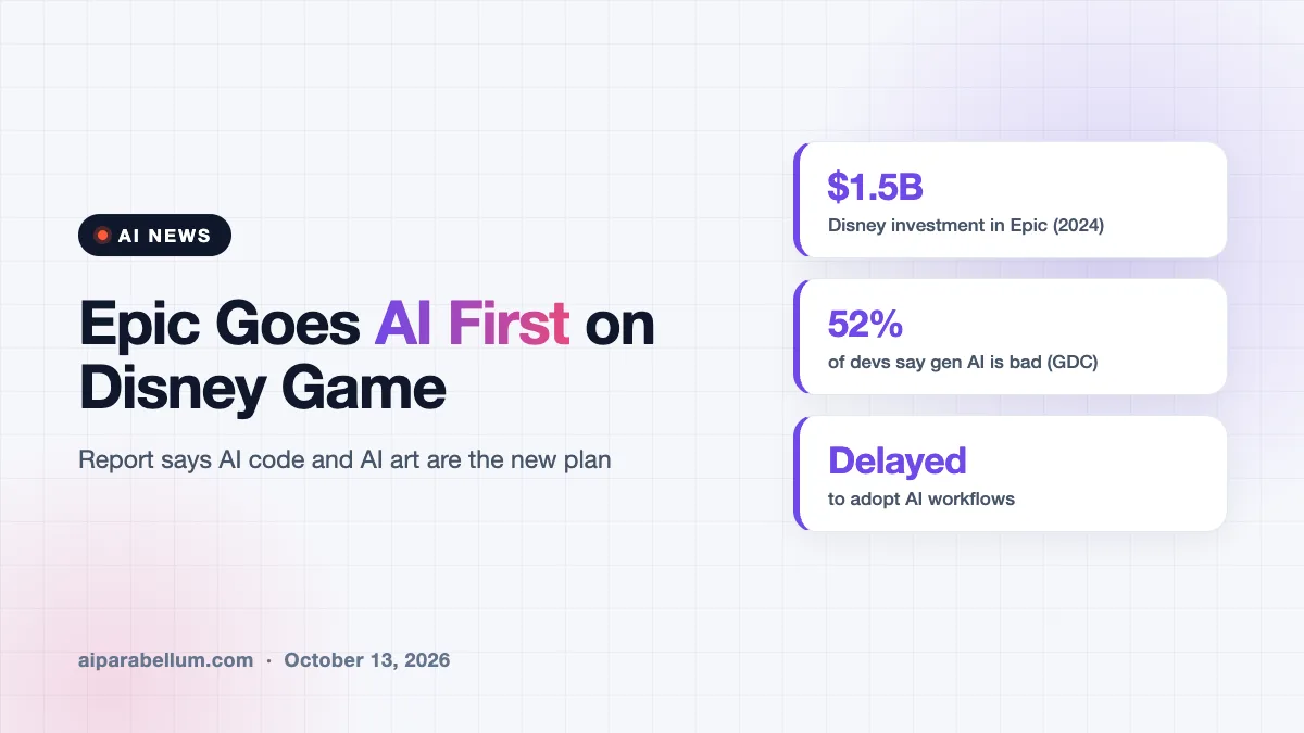 Epic Games Reportedly Rebuilds Its Disney Game Around AI