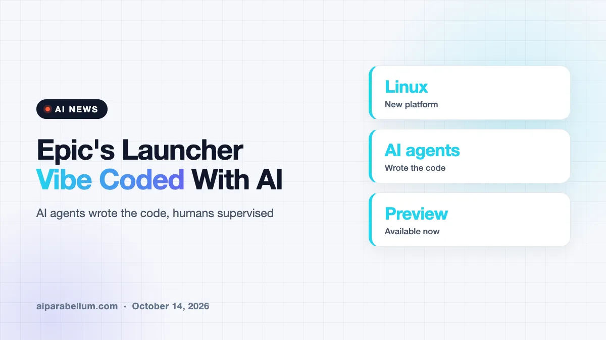Epic's New Game Launcher Was Vibe Coded With AI