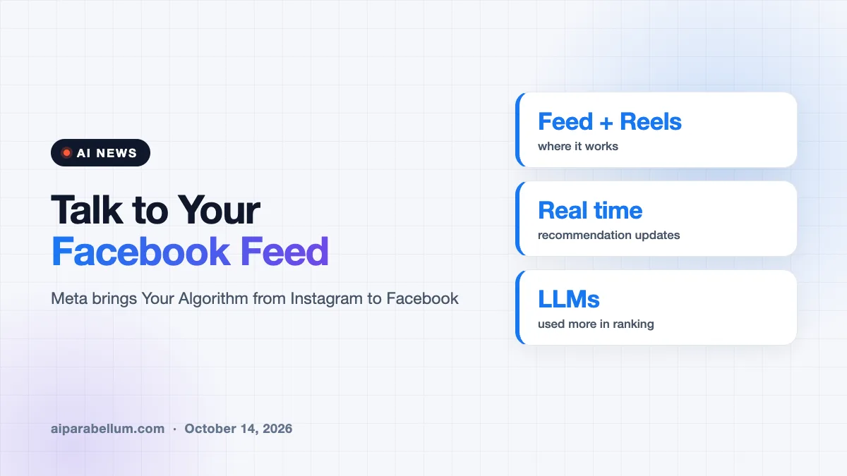 Facebook Now Lets You Tell Its Feed Algorithm What You Want