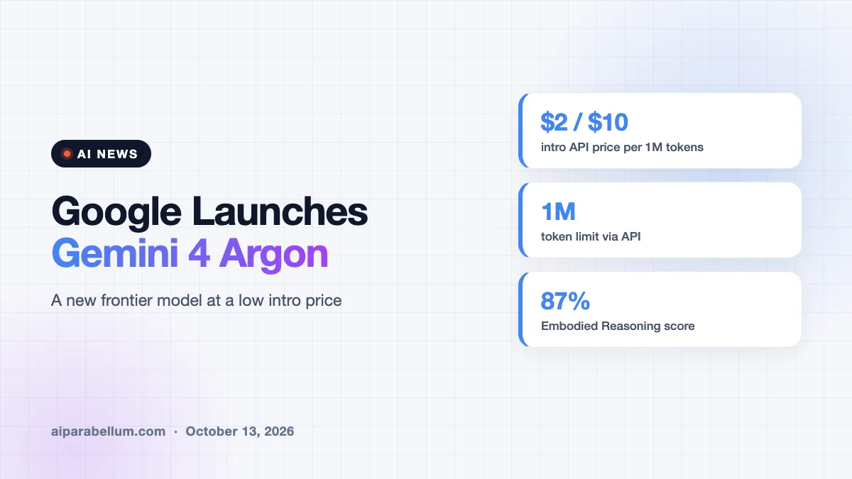 Google Launches Gemini 4 Argon to Retake the AI Frontier