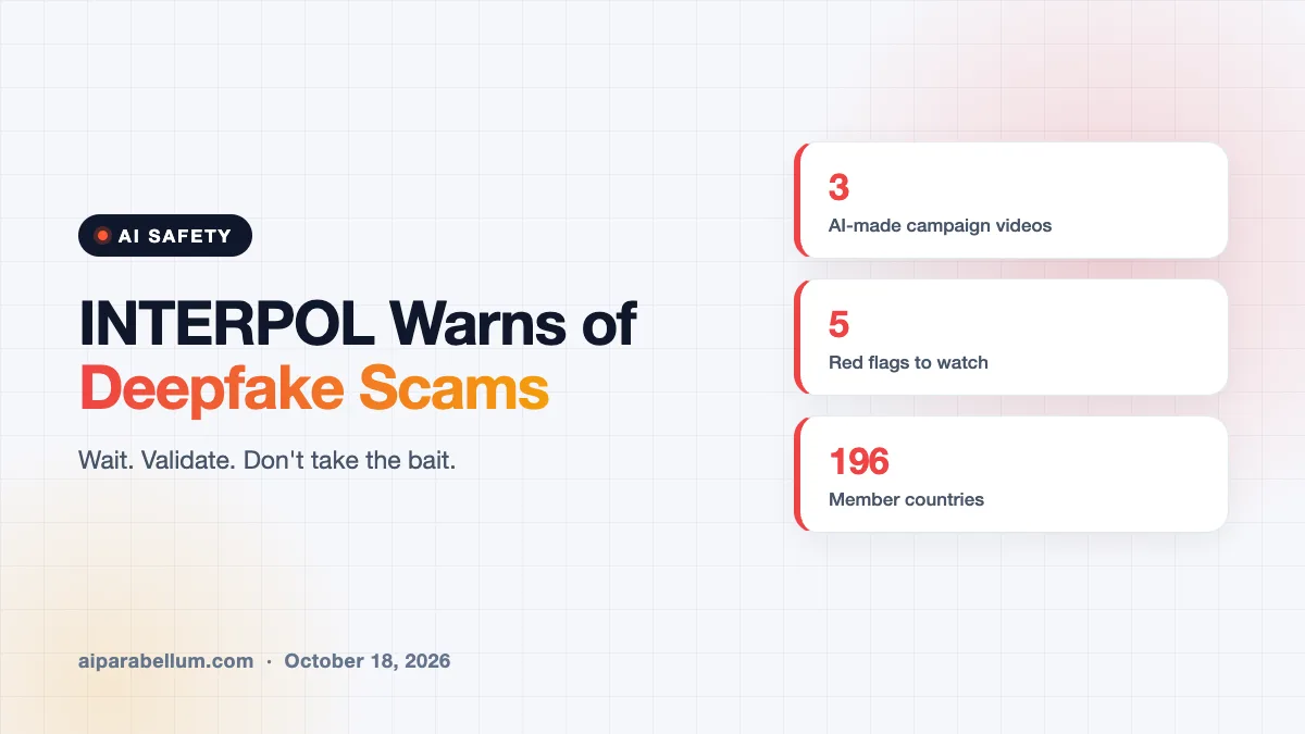 INTERPOL Warns the Public About AI Deepfake Scams in New Campaign