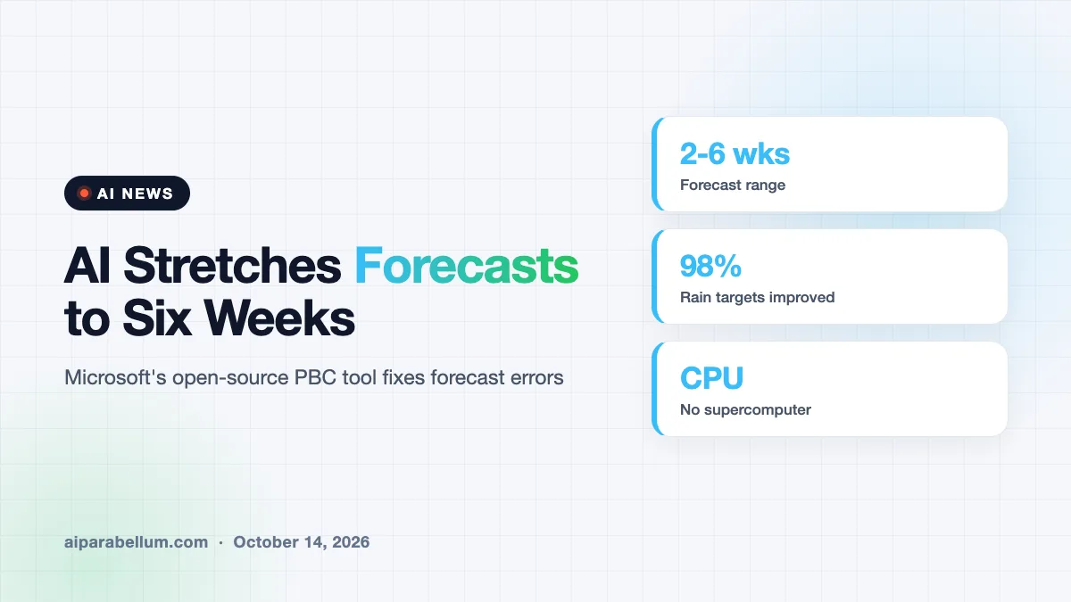 Microsoft's Open-Source AI Tool Stretches Weather Forecasts to Six Weeks