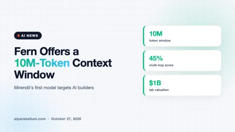 Mirendil Unveils Fern, an AI Model With a 10M-Token Context Window