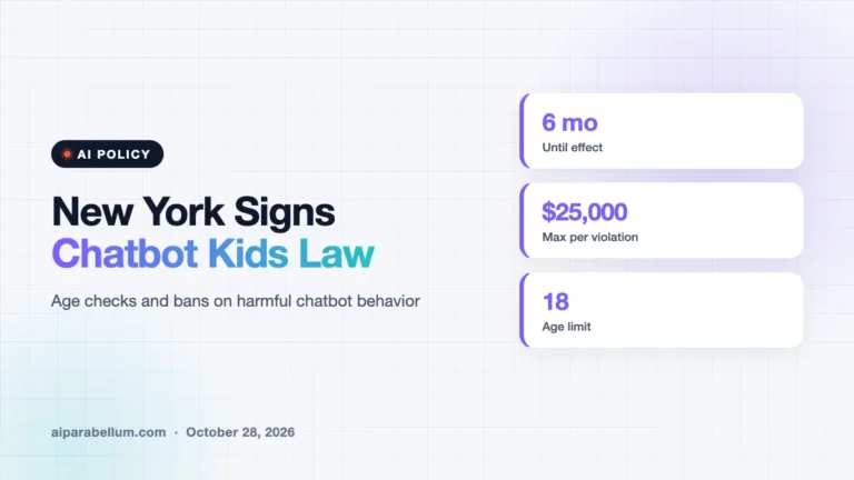 New York Signs an AI Chatbot Child Safety Law