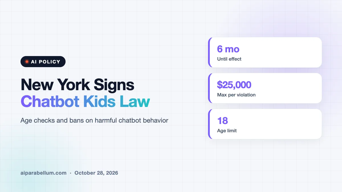 New York Signs an AI Chatbot Child Safety Law