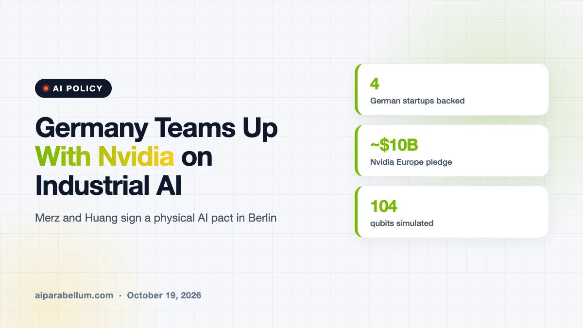 Germany Signs an Industrial AI Pact With Nvidia to Re-Engineer Its Factories