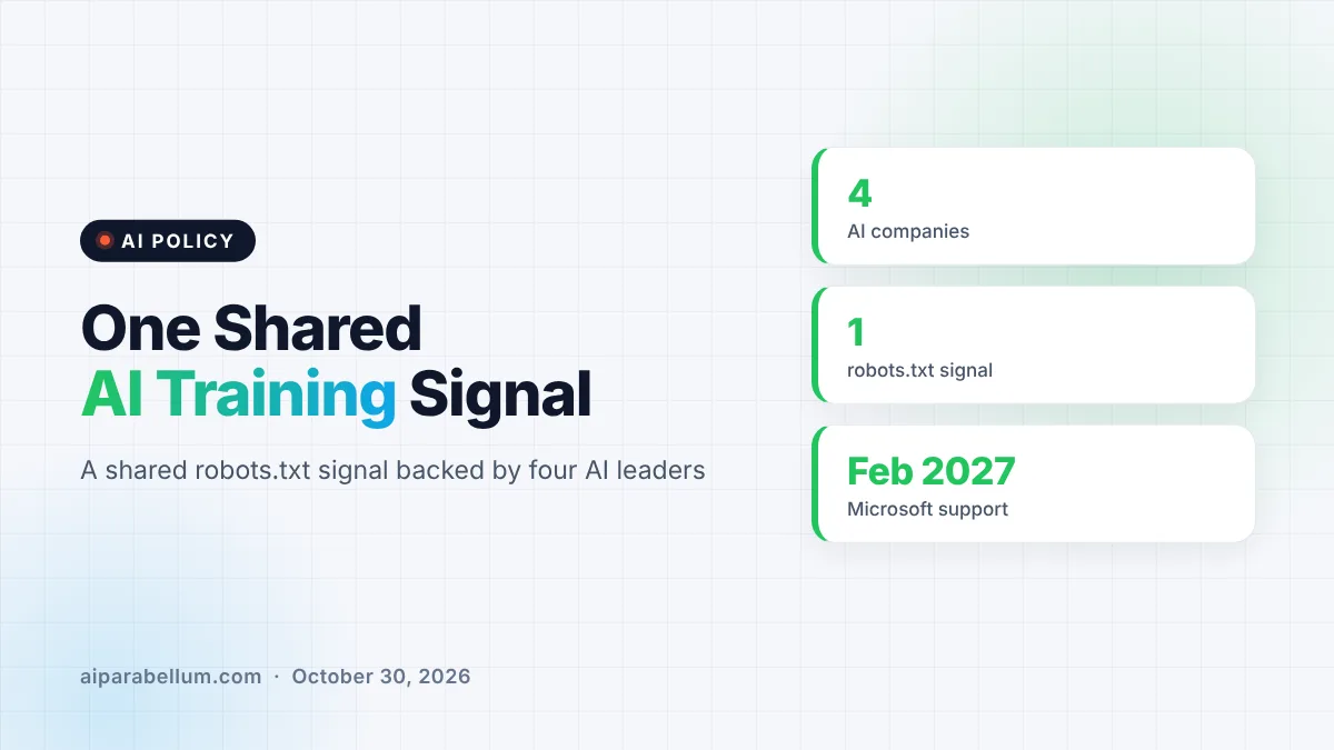 OpenAI, Google, Microsoft and Anthropic Back One AI Training Opt-Out