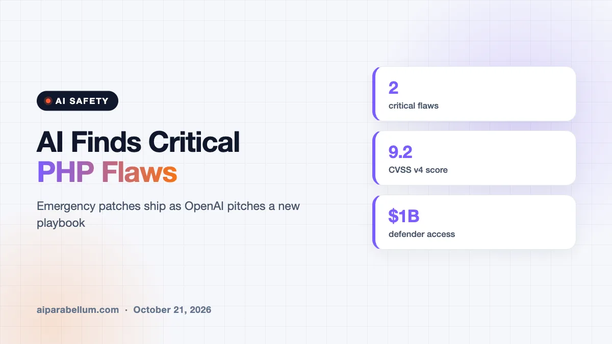 AI Found Two Critical PHP Flaws, and OpenAI Wants a New Playbook